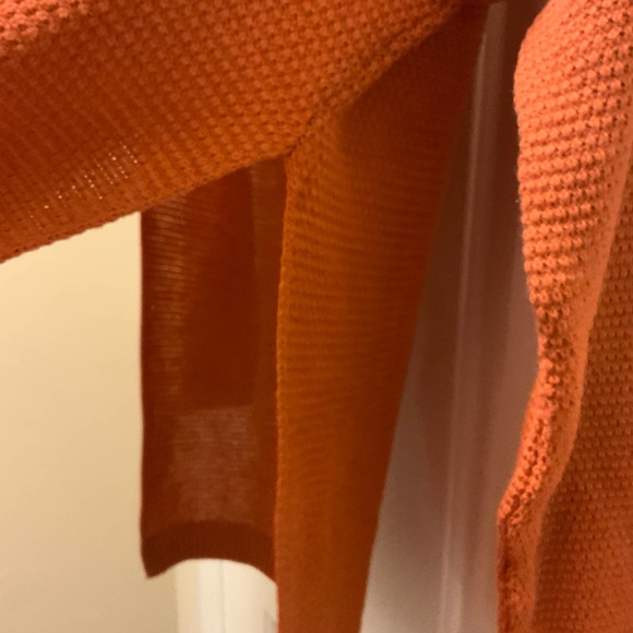 BOOHOO SIDE SPLIT MOSS STITCH TUNIC SWEATER TOFFEE SIZE 14 - Picture 5 of 8